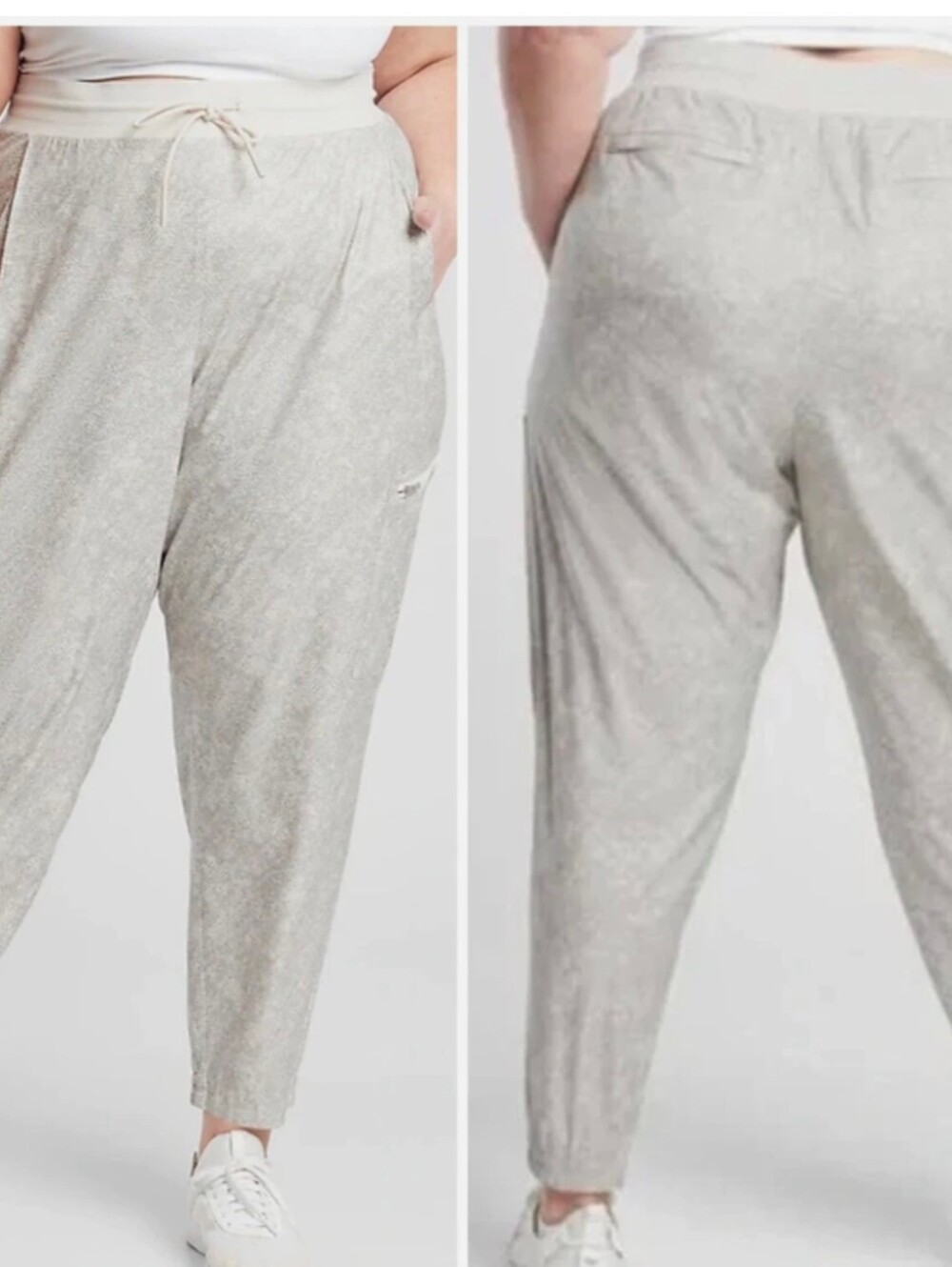 Athleta Venture Printed Pant Viper Gray Cargo Jogger Size 24 Plus Size $25